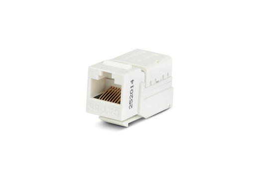 Hyperline Вставка Keystone Jack RJ-45(8P8C), категория 5e, 110 IDC, заделка с помощью NE-TOOL, белая