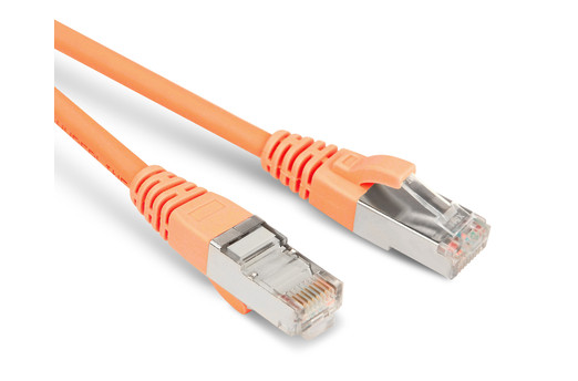 Hyperline PC-LPM-STP-RJ45-RJ45-C6-0.5M-LSZH-OR Патч-корд U/FTP, экранированный, Cat.6 (100% Fluke Component Tested), LSZH, 0.5 м, оранжевый